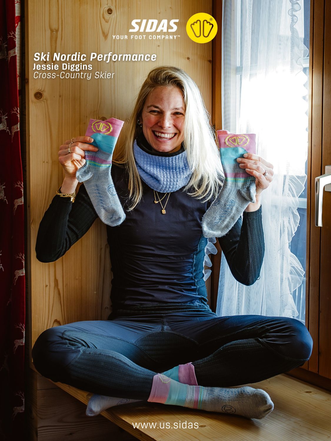 Sidas XC Nordic Performance Sock - Jessie Diggins