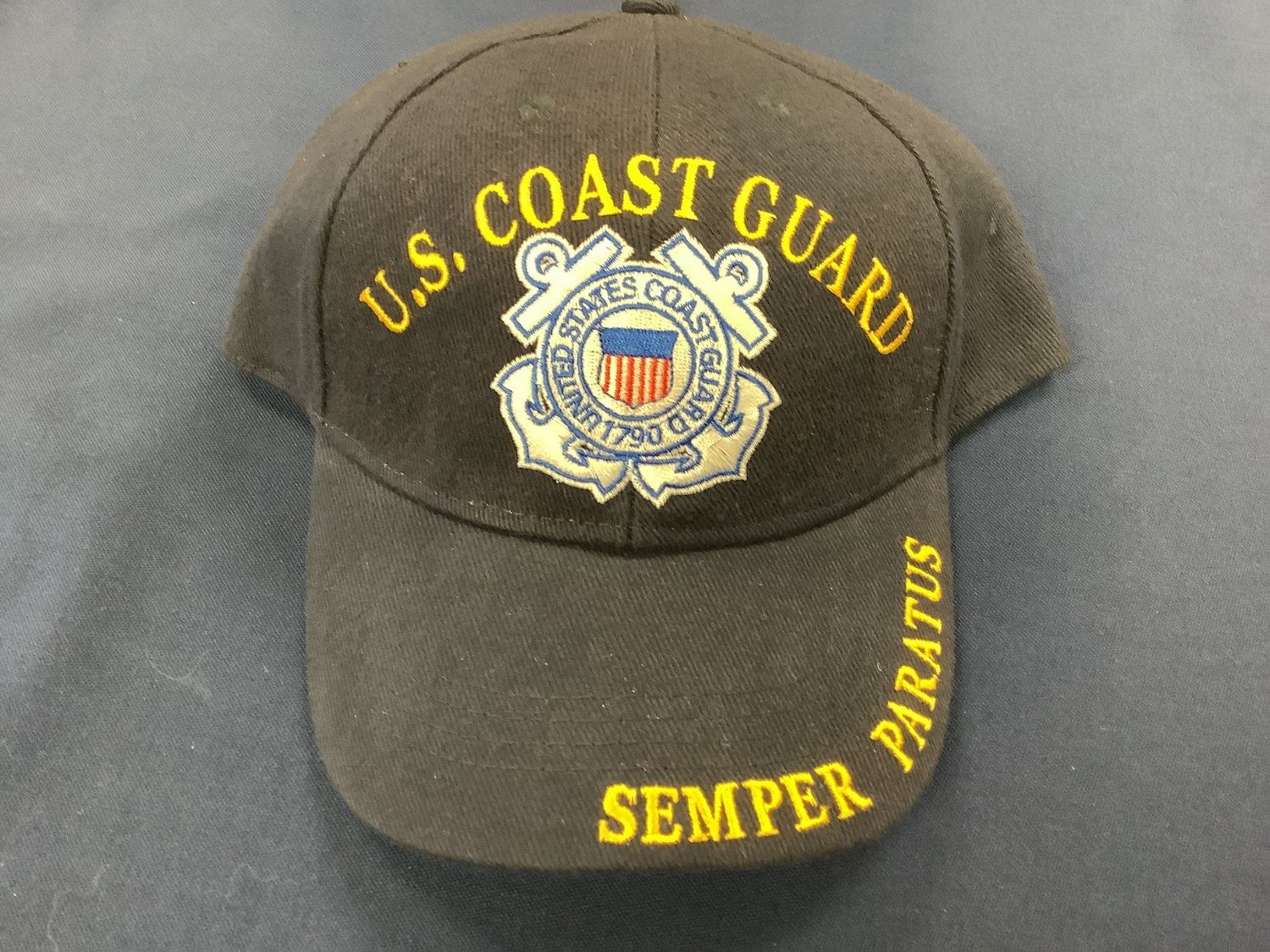 Cap Coast Guard Black Semper Paratus