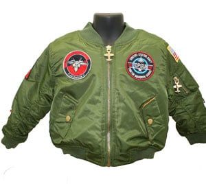 Youth Green bomber jacket