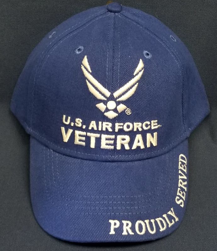 Cap USAF Veteran Proud Royal Blue
