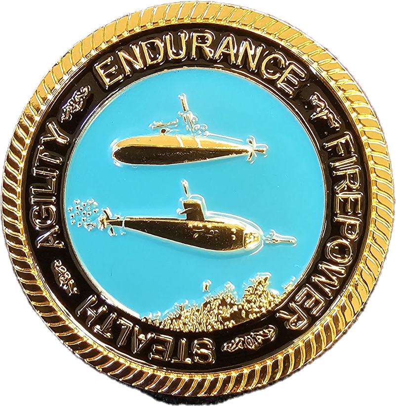 Challenge Coin Submarine Service