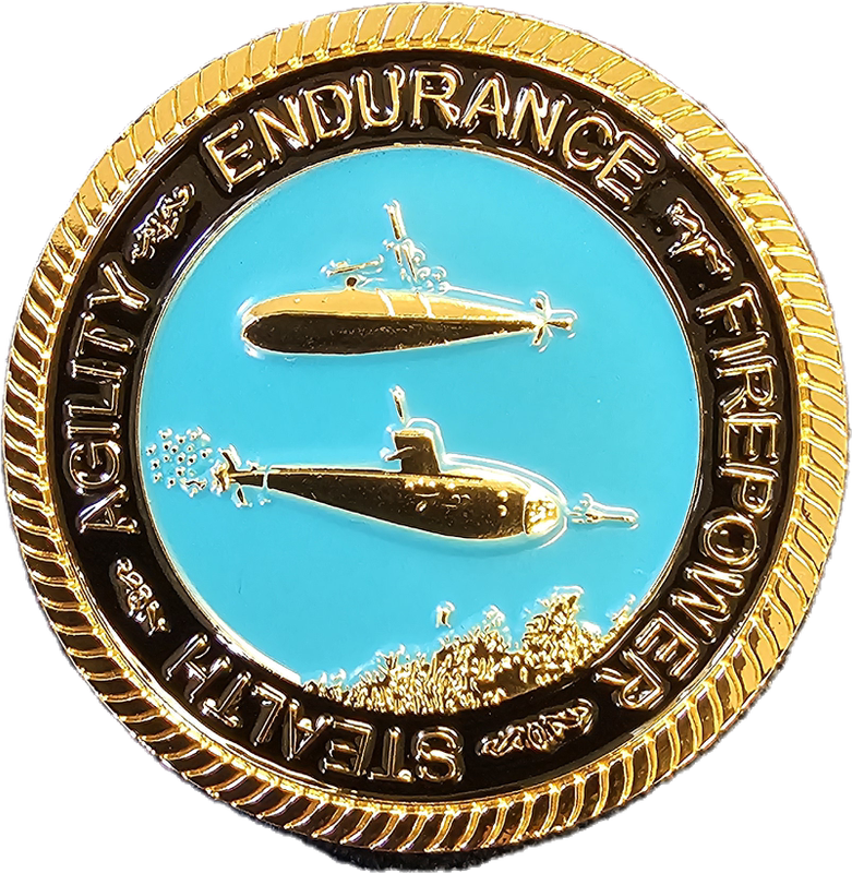 Challenge Coin Submarine Service