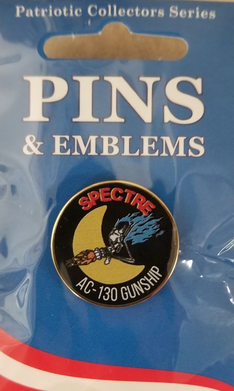 Pin AC-130 Gunship Spectre 1” round