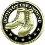 Challenge Coin Army Boots on the Ground