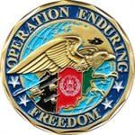 Challenge Coin Operation Enduring Freedom