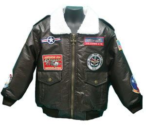 Youth Brown A-2 Bomber Jacket  7