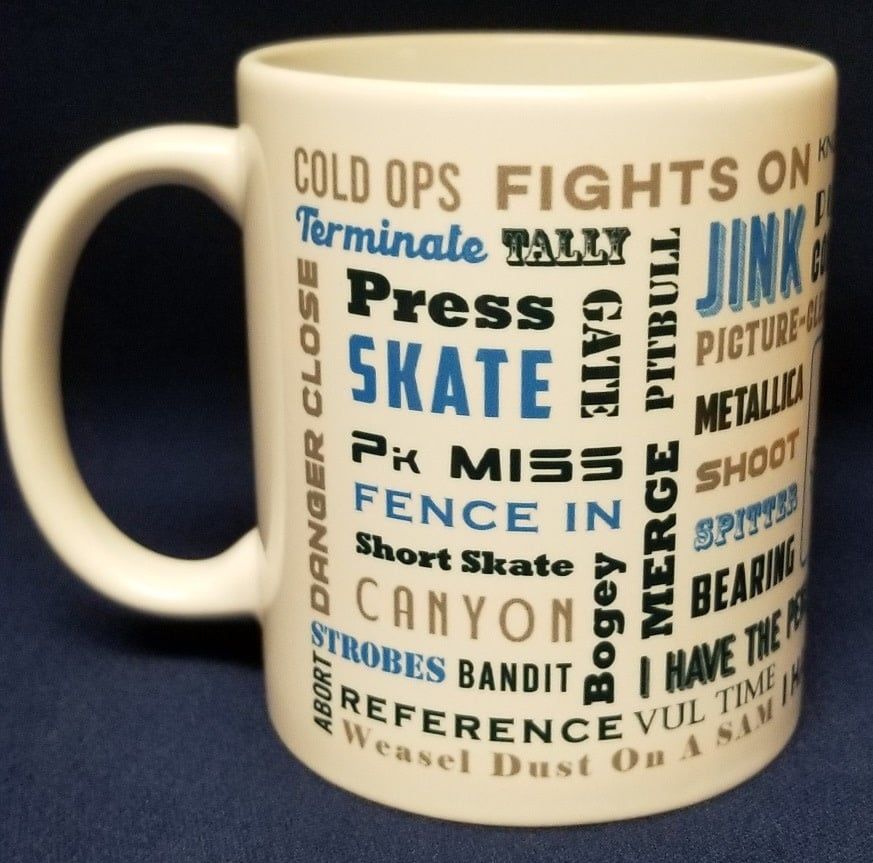 Fighter Pilot Lingo  Coffee Mug AFAM Logo 11 oz.