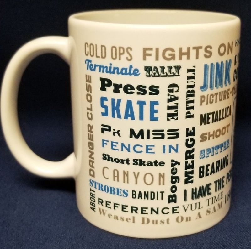 Fighter Pilot Lingo  Coffee Mug AFAM Logo 11 oz.