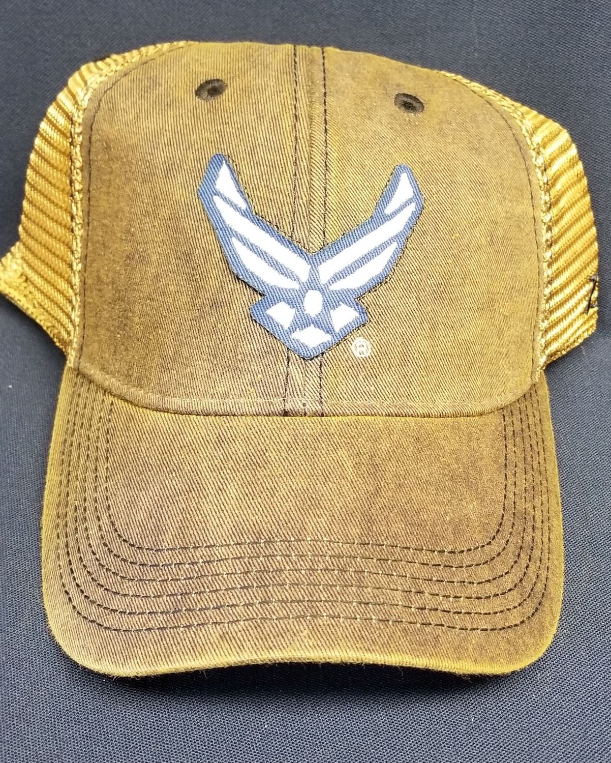 Cap Air Force Logo Navy Trucker Mesh