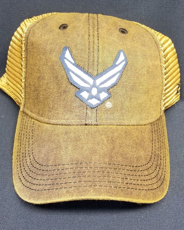 Cap Air Force Logo Navy Trucker Mesh