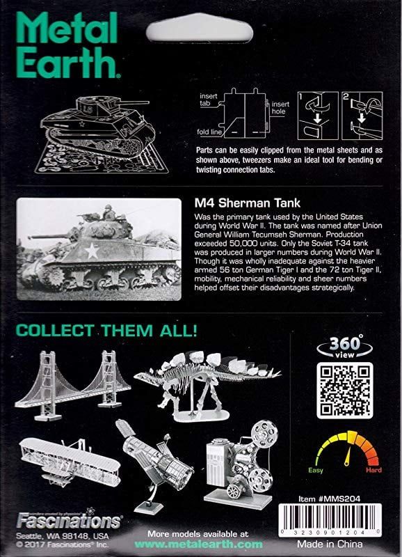 Metal Earth Sherman Tank