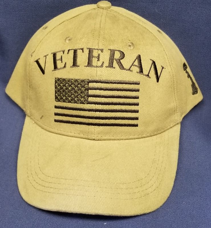 Cap Veteran Flag Olive Drab