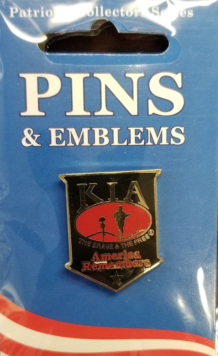 Pin KIA Black &amp; Red 1 1/8