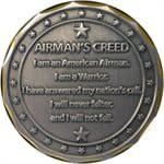 Challenge Coin Air Force Logo Airmen's Creed