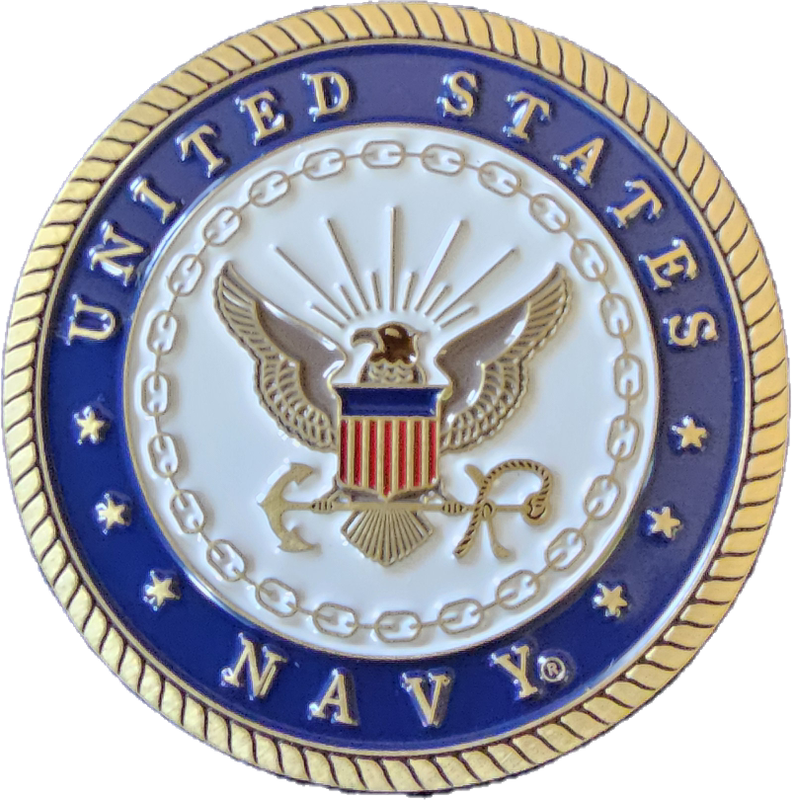 Challenge Coin Navy (Eagle Crest)