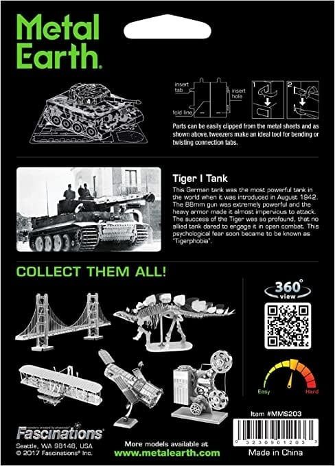 Metal Earth Tiger I Tank