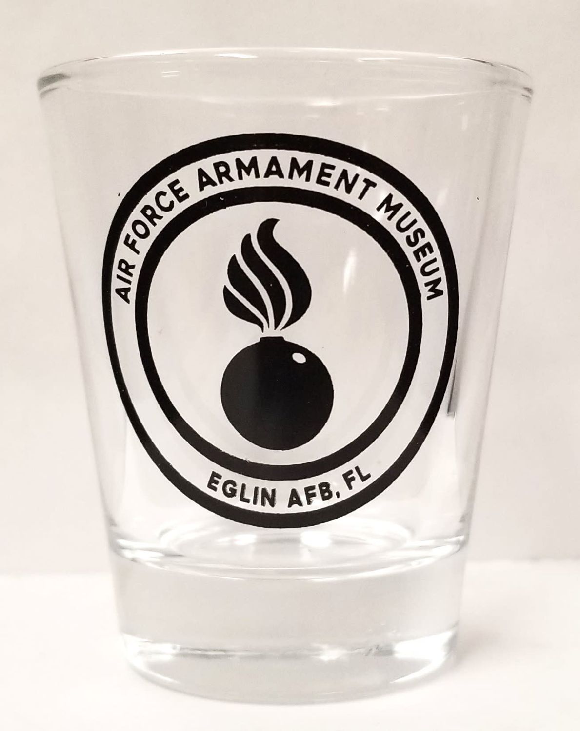Shot Glass Clear AFAM Logo