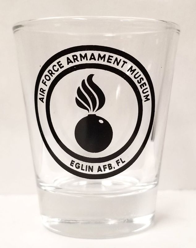 Shot Glass Clear AFAM Logo