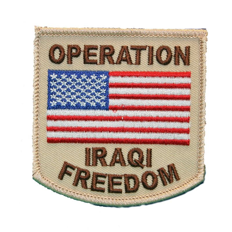Patch Operation Iraqi Freedom Desert with Flag
