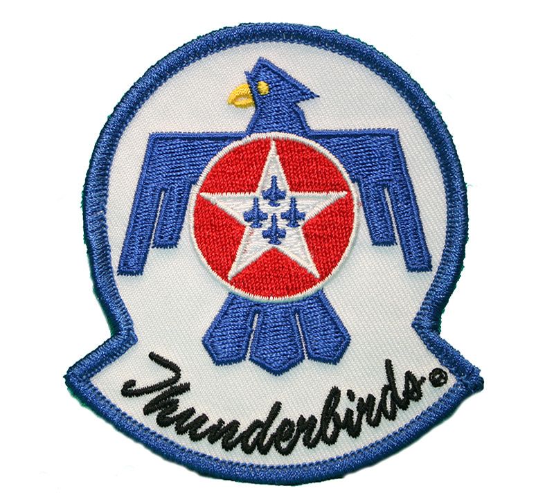 Patch Thunderbirds Round Top 3-3/8