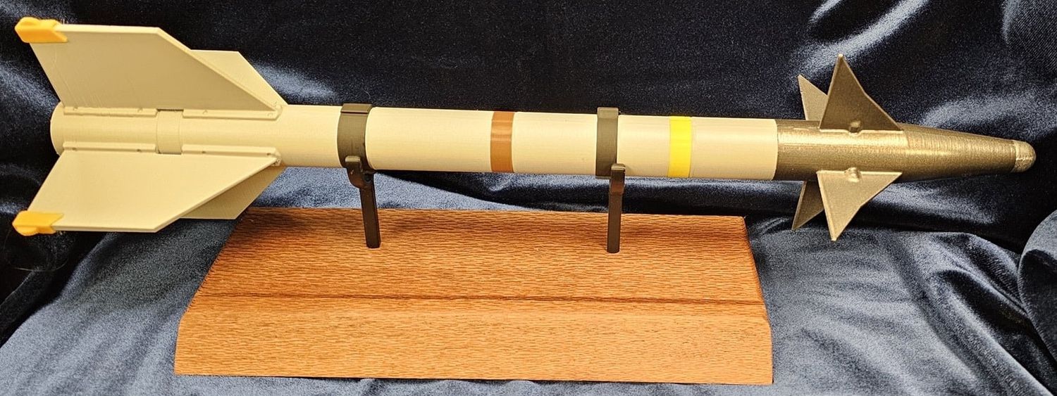 AIM-9 Sidewinder on Wooden Base