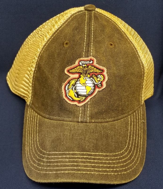 Cap USMC EGA Trucker Mesh Black