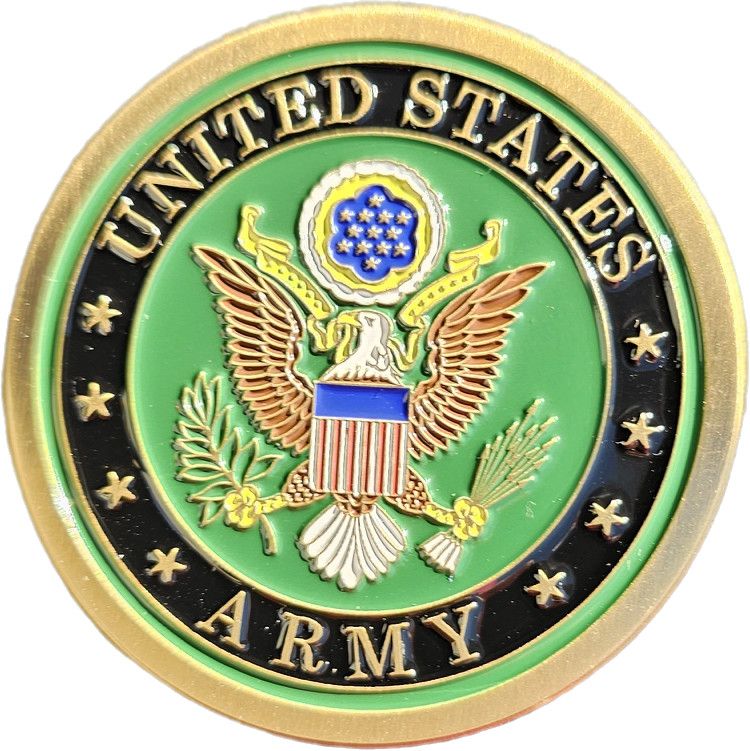 Challenge Coin Army Seal &amp; Logo