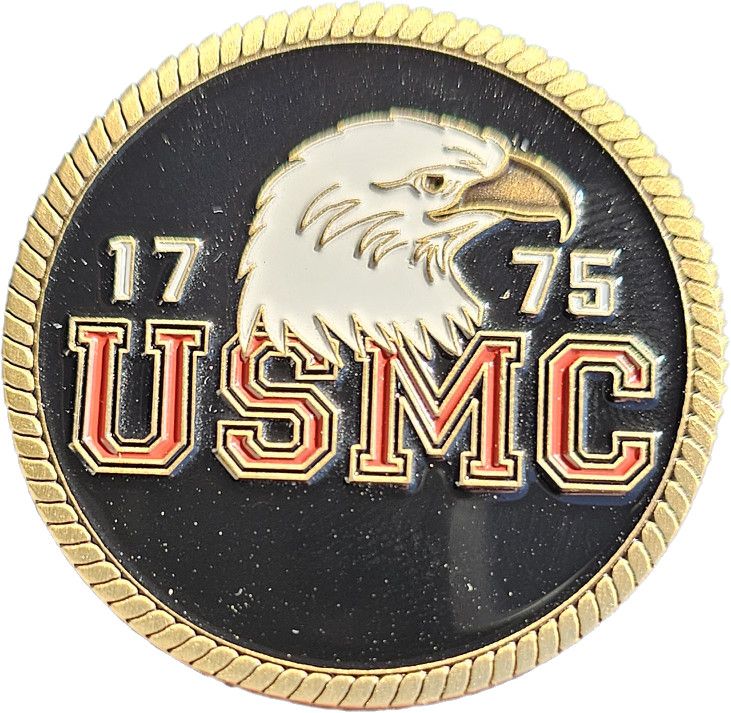 Challenge Coin USMC 1775 with Eagle