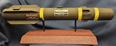 AGM-114 Hellfire on Wooden Base Small