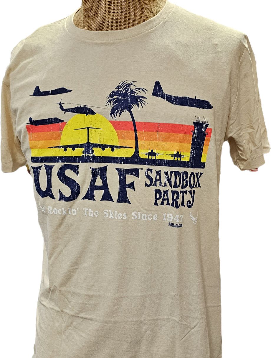 Adult Shirt USAF Sandbox Party  XL
