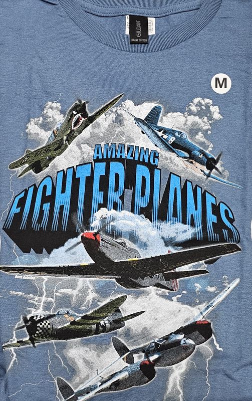 Youth Shirt Amazing Fighter Planes XS