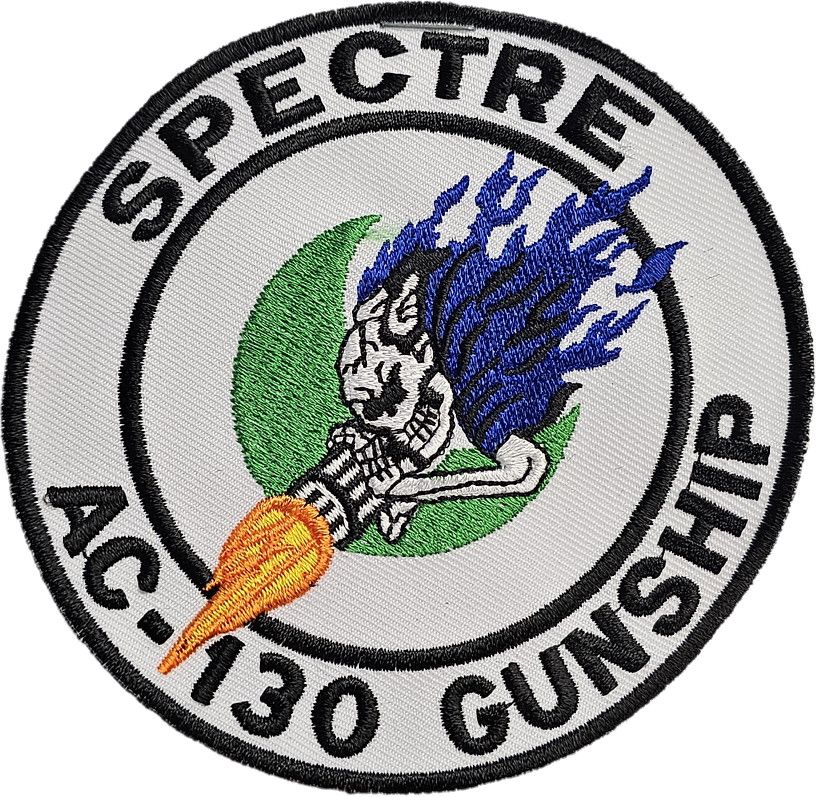 Patch AC-130 Gunship Spectre White Background
