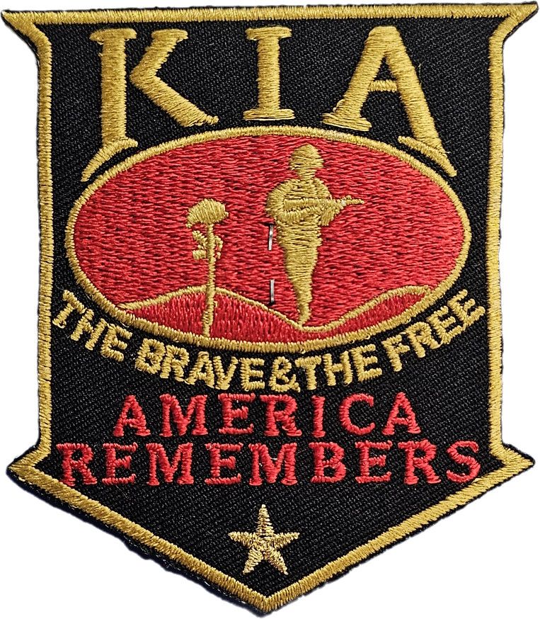 Patch KIA Red &amp; Gold America Remembers