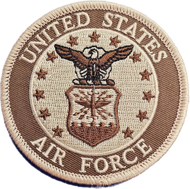 Patch Air Force Emblem Desert 3 1/16