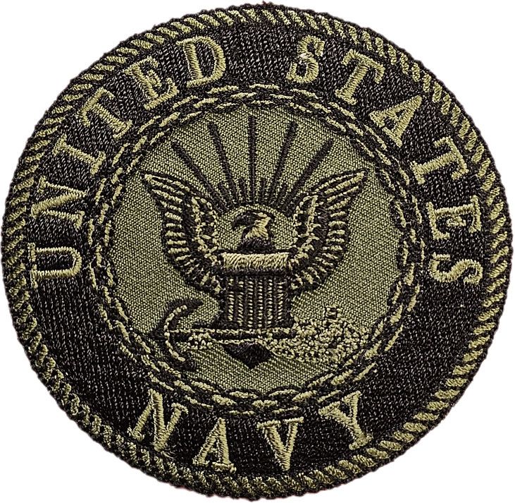 Patch Navy Emblem Subdued 3-1/16