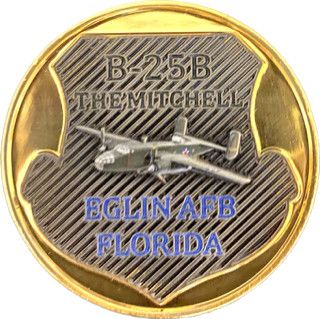 Challenge Coin AFAM Logo and B-25B