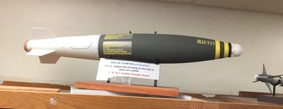 GBU-38 JDAM on Wooden Base Large