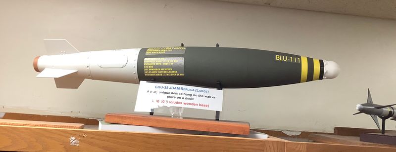 GBU-38 JDAM on Wooden Base Large