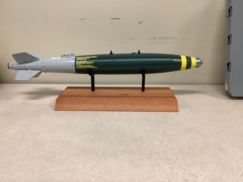 GBU-38 JDAM on Wooden Base Small