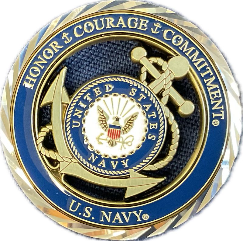 Challenge Coin US Navy Core Values