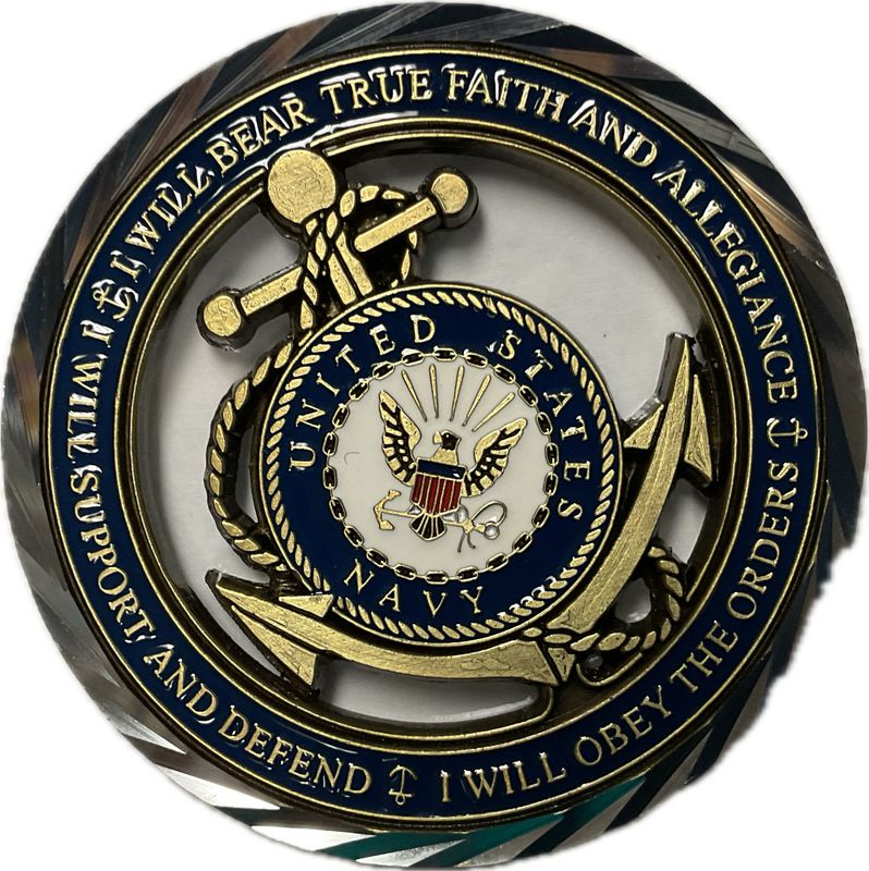 Challenge Coin US Navy Core Values