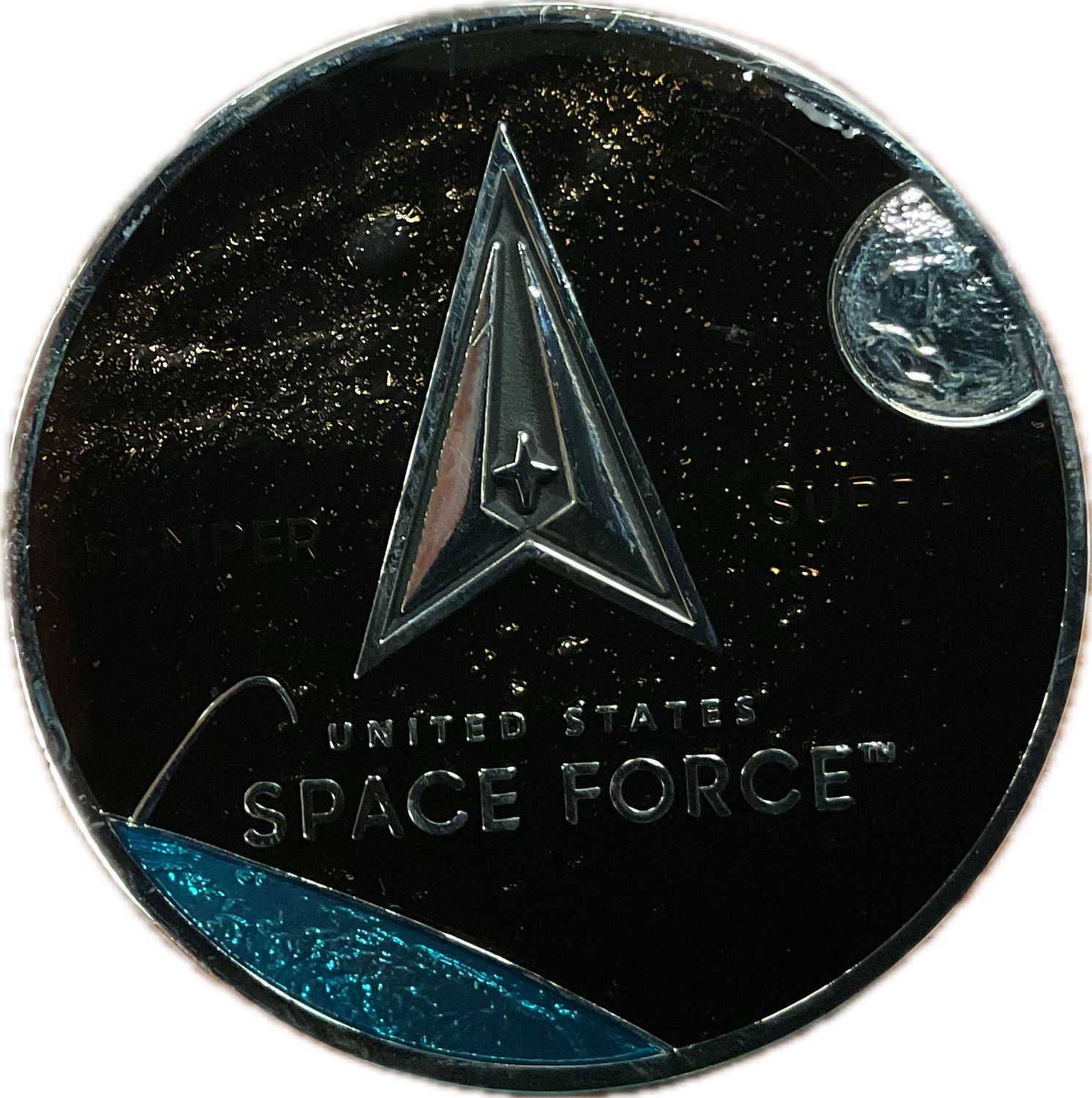 Challenge Coin Space Force Galaxy
