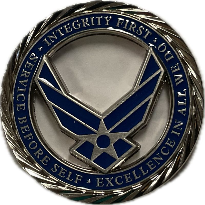 Challenge Coin Air Force Values