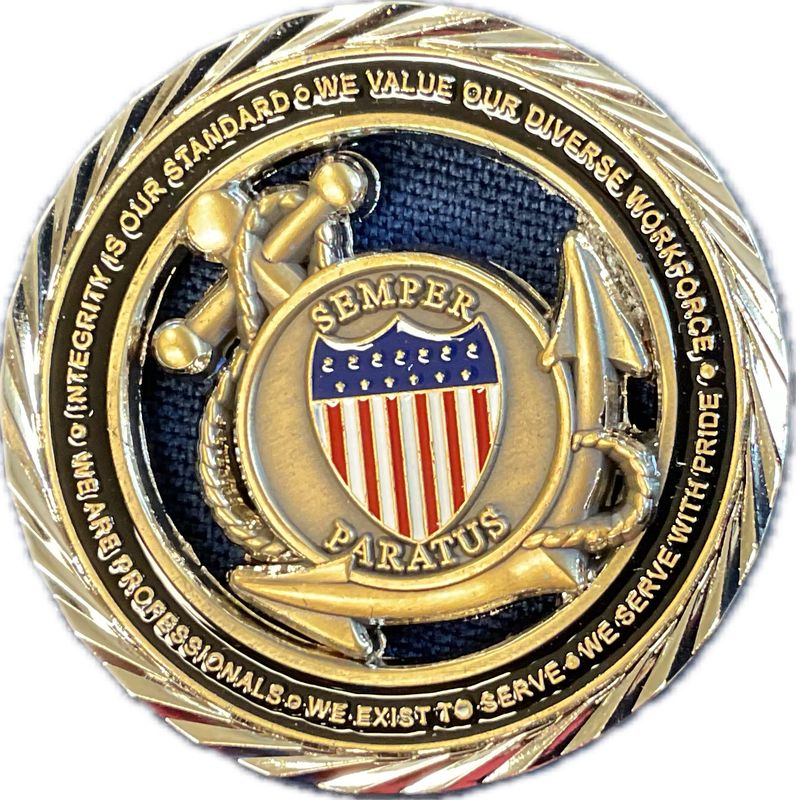 Challenge Coin US Coast Guard Values