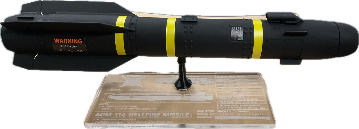 AGM-114 Hellfire MINI on Acrylic Base
