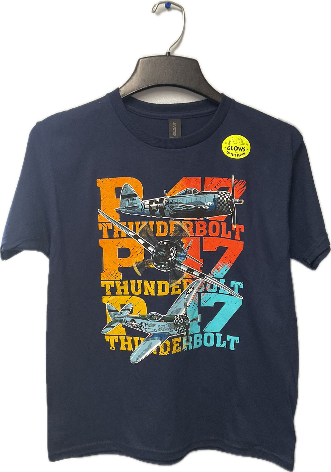 Youth P-47 Thunderbolt, Color: Navy Blue, Size: XS