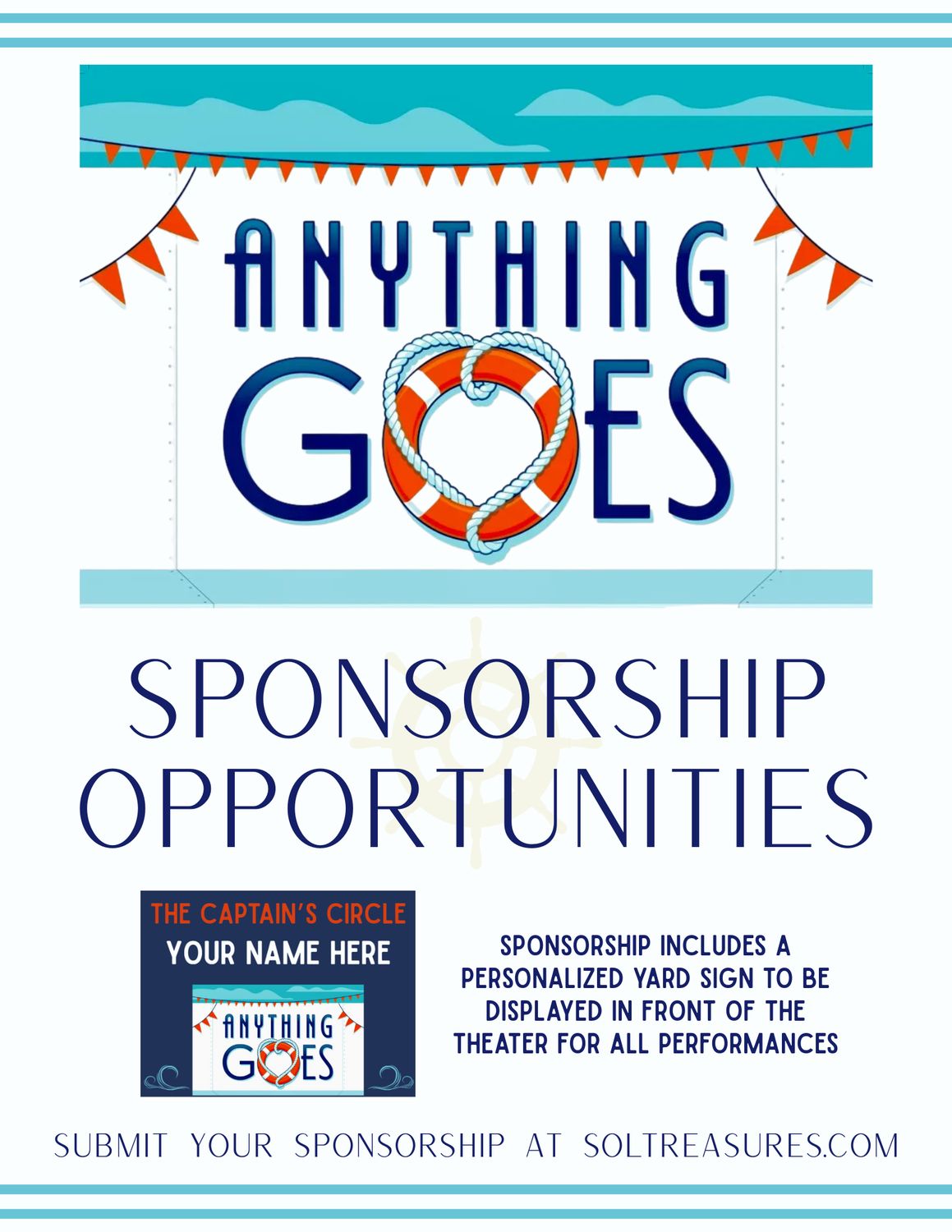 Anything Goes $250-$1000 Sponsorships!
