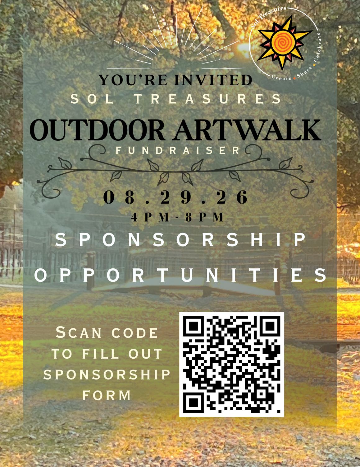 Outdoor Artwalk $500-$2500 Sponsorships! Outdoor Artwalk $500-$2500 Sponsorships!