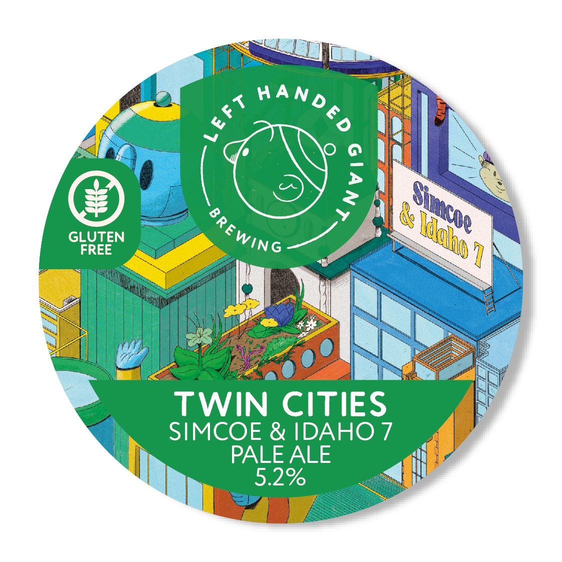 Twin Cities Simcoe &amp; Idaho 7 - Pale Sans Gluten, 5.2%