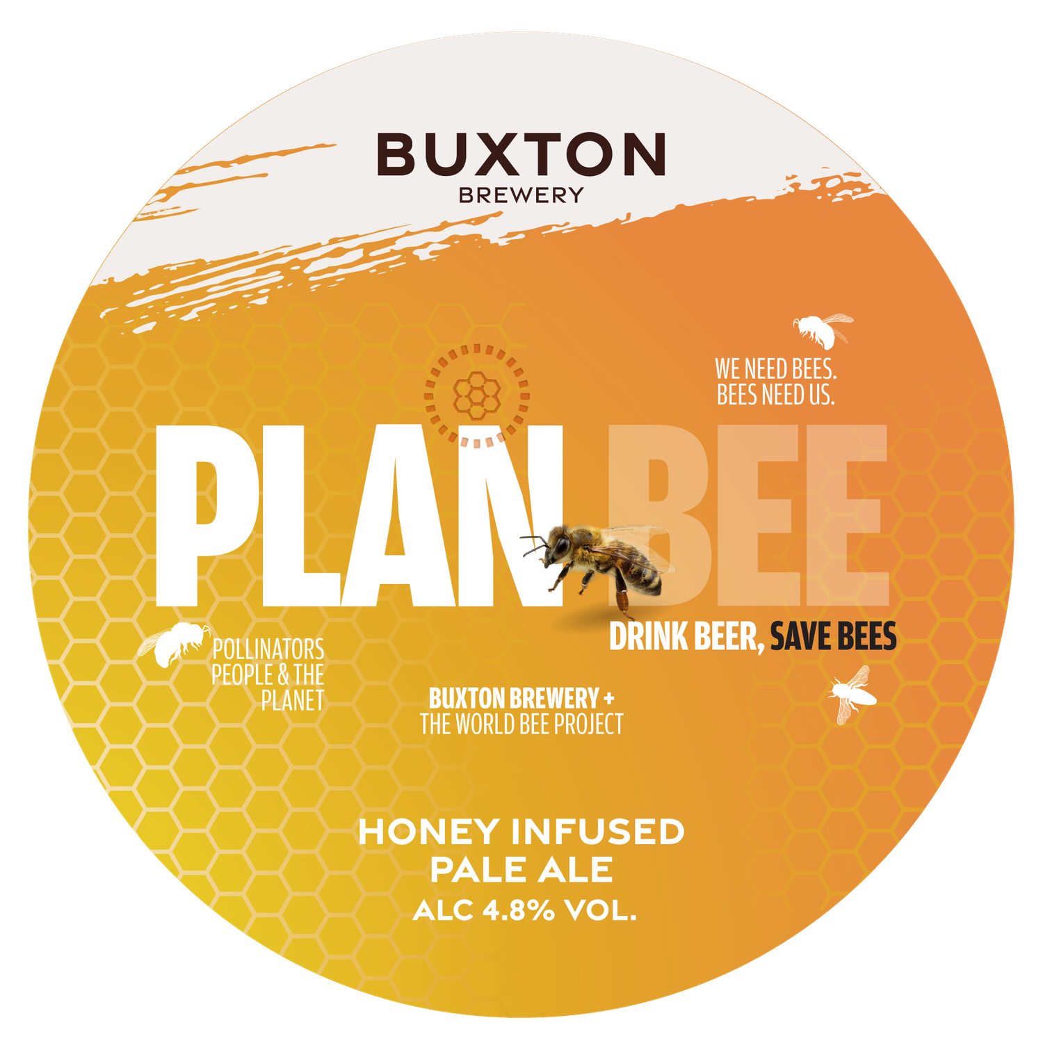 c/World Bee Project Plan Bee - Hazy Pale, 4.8%